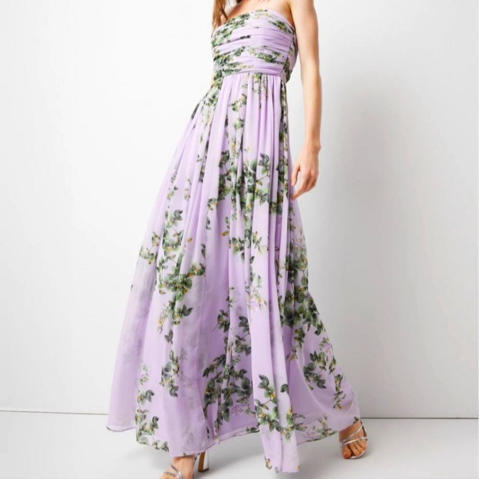Whbm Strapless Maxi Size 4 - Altered For 5 Feet Person Height, Never Used